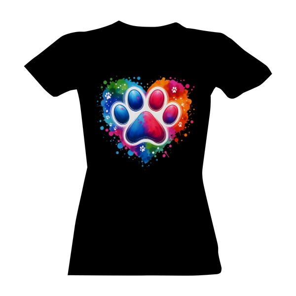 Barevná tlapka v srdci