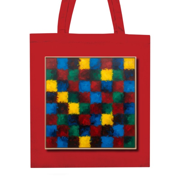 Unisex Cotton Bag s potiskem Barevné Čtverce