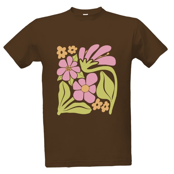 Tričko s potiskem Barevné květy
