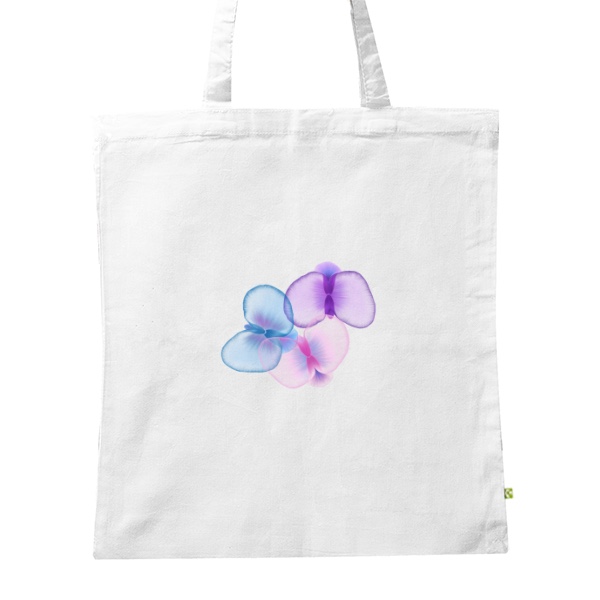 BIO plátěná taška s potiskem Barevné orchideje