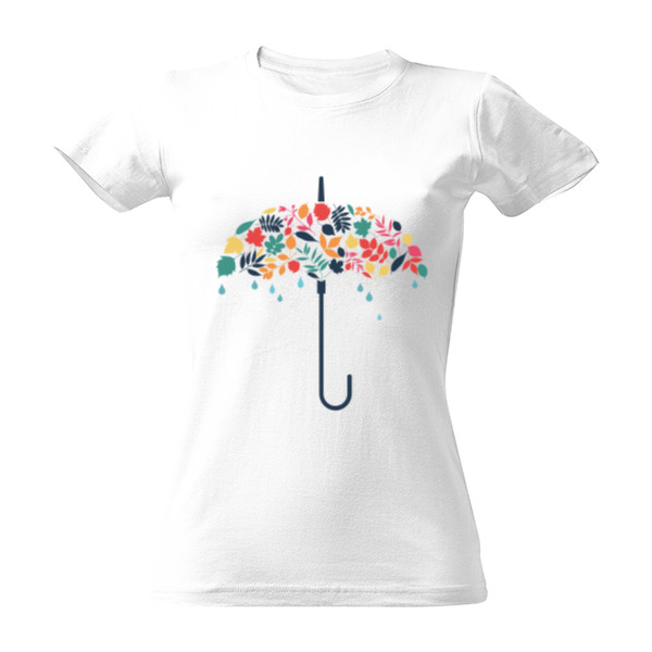 Tričko s potiskem Barevný deštník