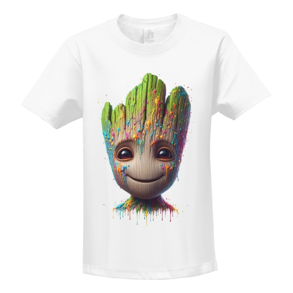 Tričko s potiskem Barevný Groot