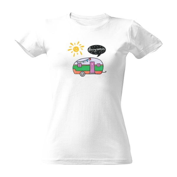 Tričko s potiskem Barevný karavan