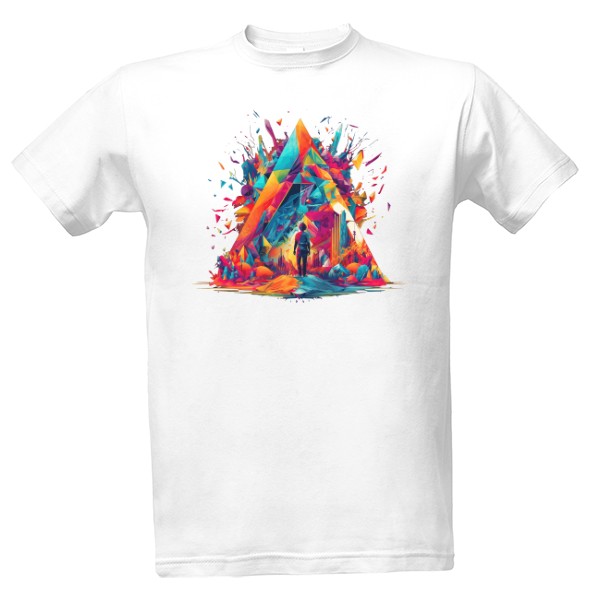 Tričko s potlačou Barevný svět budoucnosti art