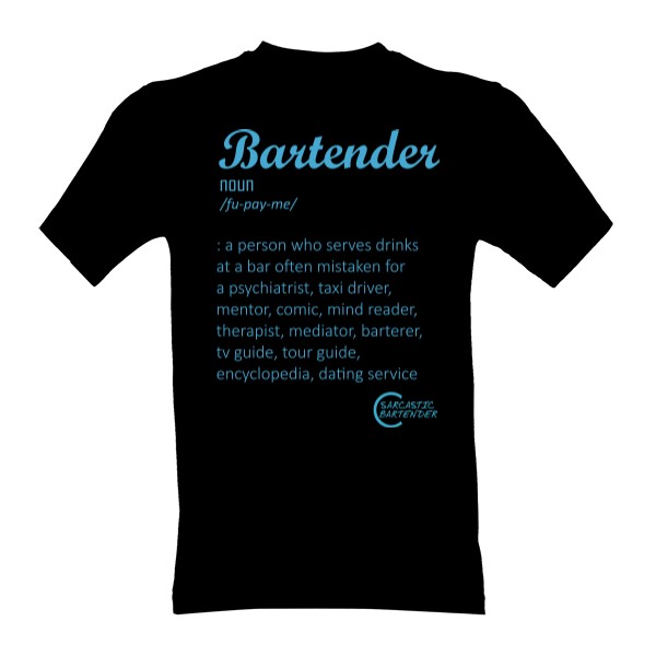 Tričko s potiskem Bartender