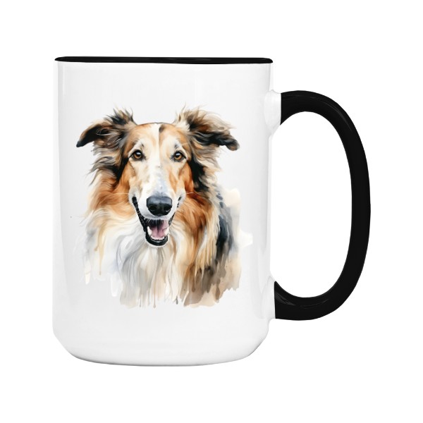 Hrnek velký barevný s potiskem Barzoj 2