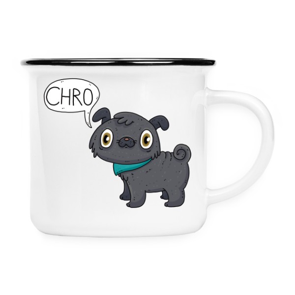 Keramikáček bashina mops černá CHRO!
