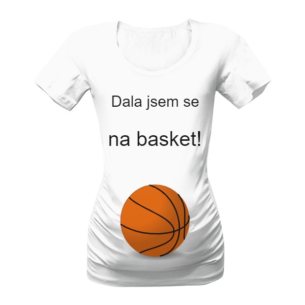 Tričko s potiskem Basketbalistka v očekávání