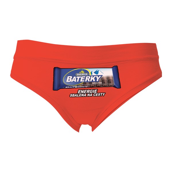 Kalhotky Fox - Výprodej s potiskem Baterky na cesty