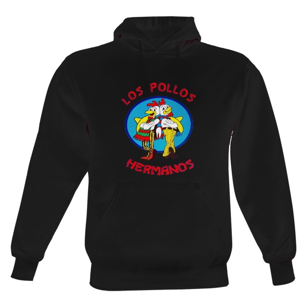 Pánská mikina s kapucí Just Hoods s potiskem Los Pollos Hermanos - Breaking Bad