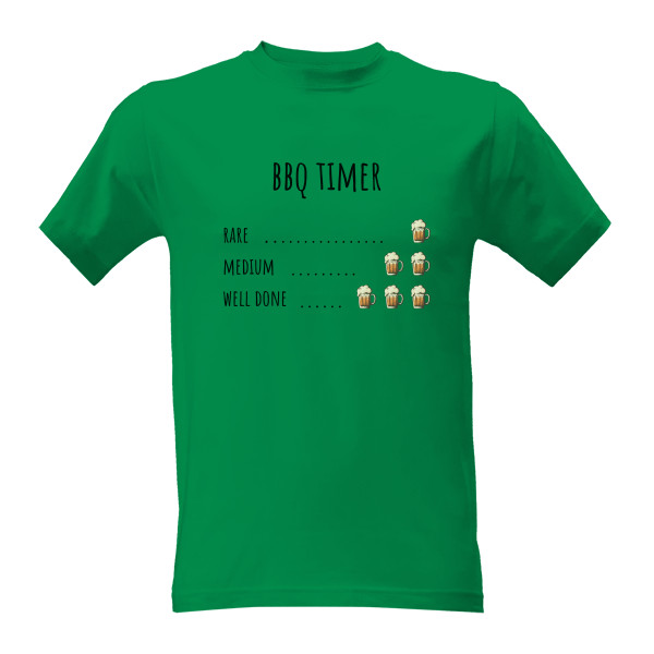 Tričko s potiskem BBQ timer