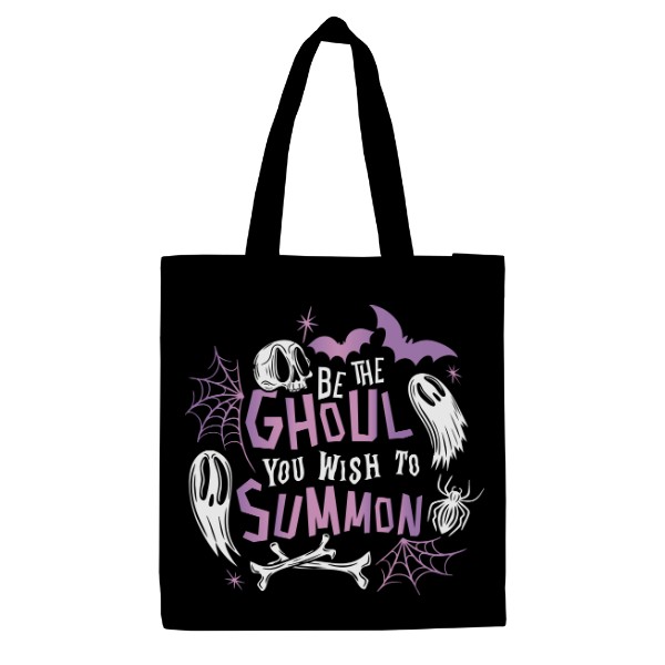 Velká plátěná taška s potiskem Be the ghoul  you wish to summon