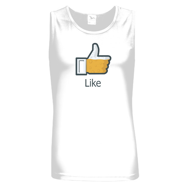 Tričko s potiskem Beer Liker - Bez rukávů