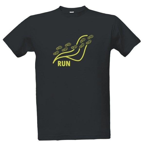Tričko s potlačou RUN