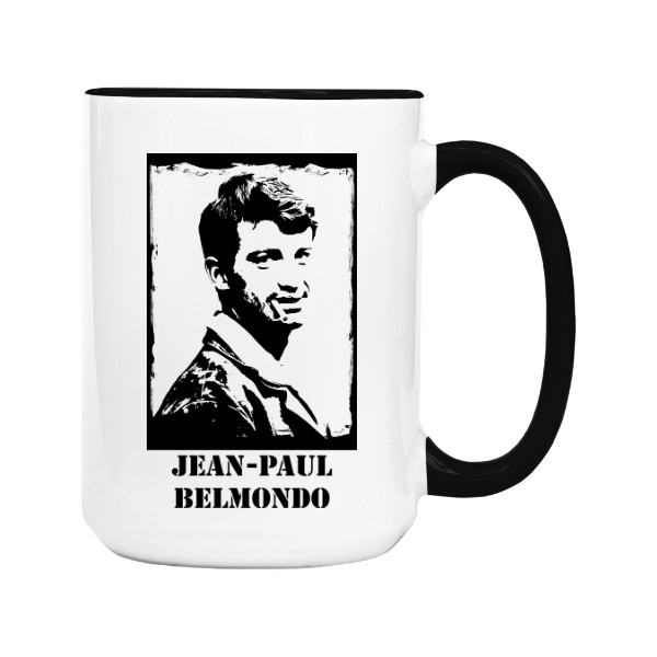 Hrnek velký barevný s potiskem Belmondo na hrnku