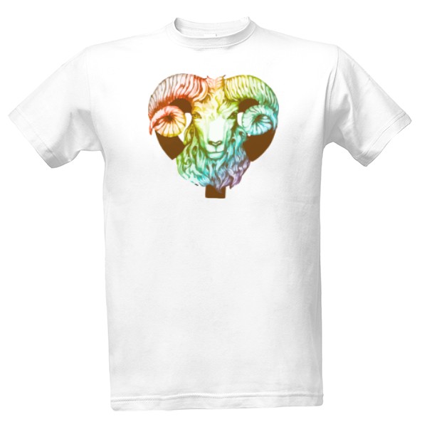 Tričko s potiskem Beran-Znamení zvěrokruhu barevné