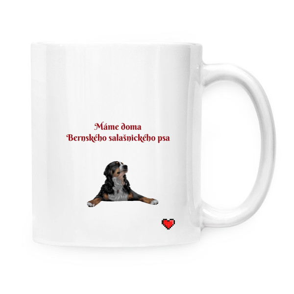 Cup white s potiskem Bernese Mountain Dog homeoffice