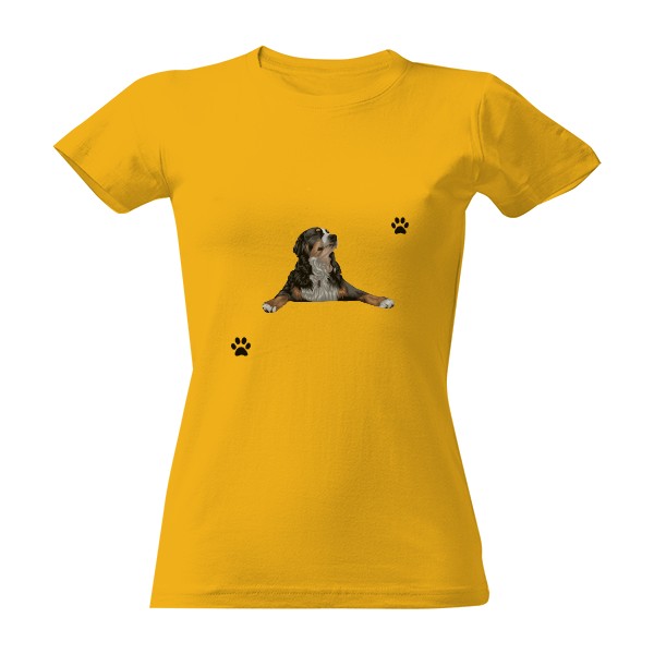 Tričko s potiskem Bernský salašnický pes na cvičení