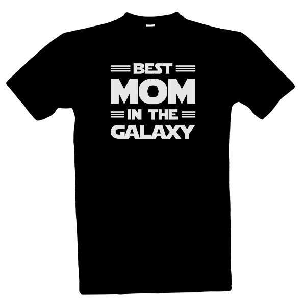 Tričko s potiskem Best mom in the galaxy