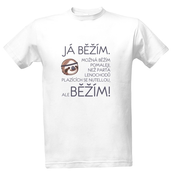 Tričko s potlačou Běžec lenochod
