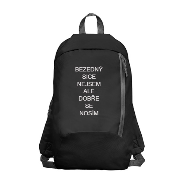 Turistický batoh  s potiskem BEZEDNÝ NEJSEM