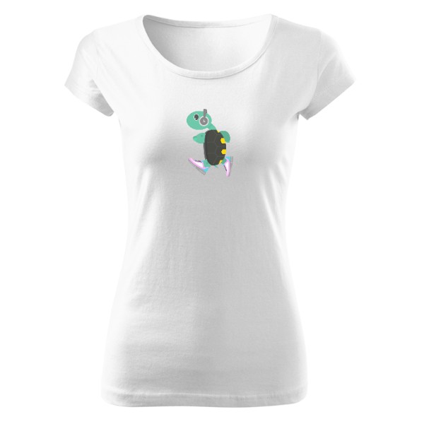 Tričko s potiskem Běžící želva