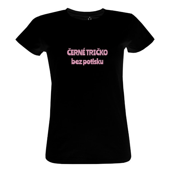 Černé tričko bez potisku T-shirt