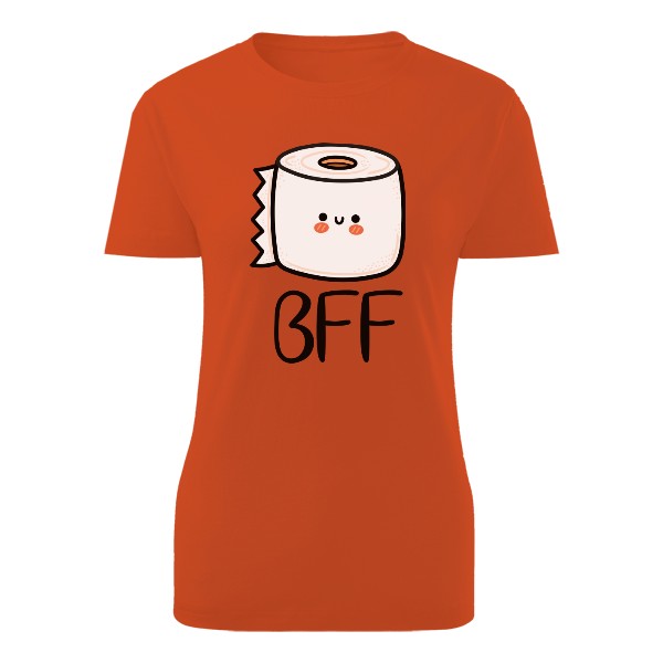 Tričko s potiskem BFF Toilet paper