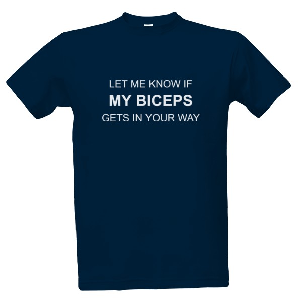 Tričko s potiskem Biceps gym triko