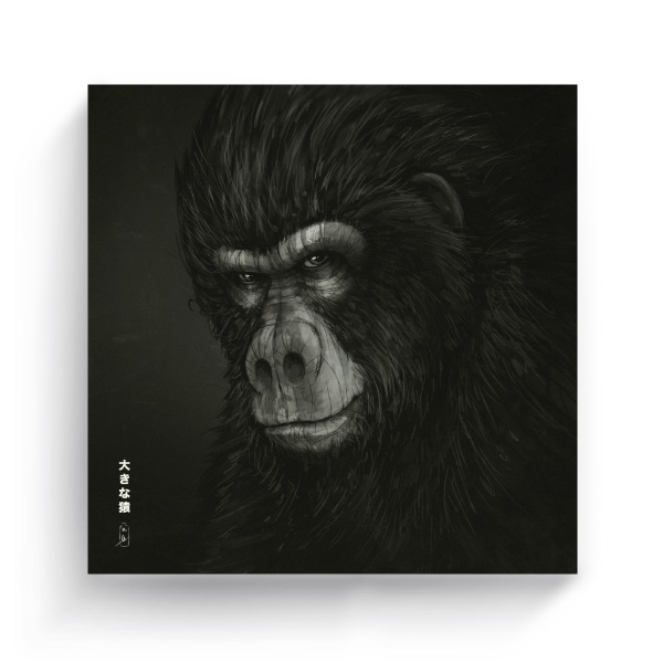 Fotoplátno čtverec s potiskem Big Ape III" Plátno