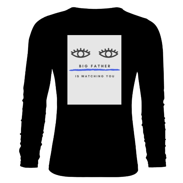 Tričko s potiskem Big Father is watching you