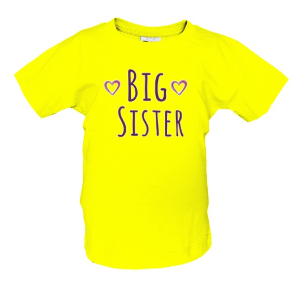 Tričko s potiskem Big sister