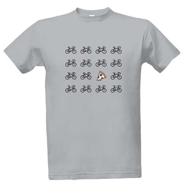 T-shirt Bike and pizza