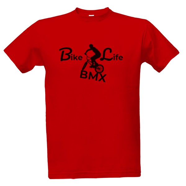 Tričko s potiskem bike life BMX