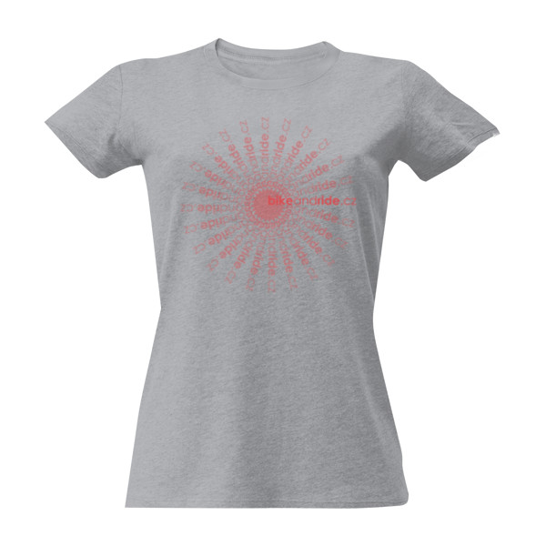 Tričko s potiskem BikeAndRide.cz - lady fan