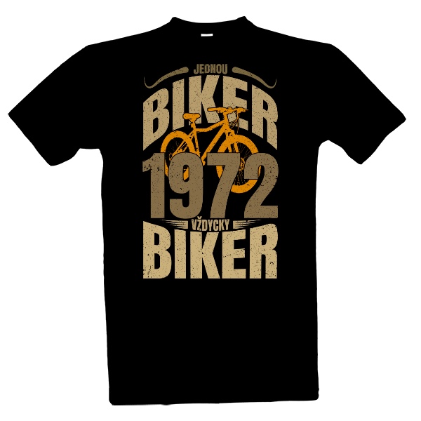 Tričko s potiskem Biker 1972