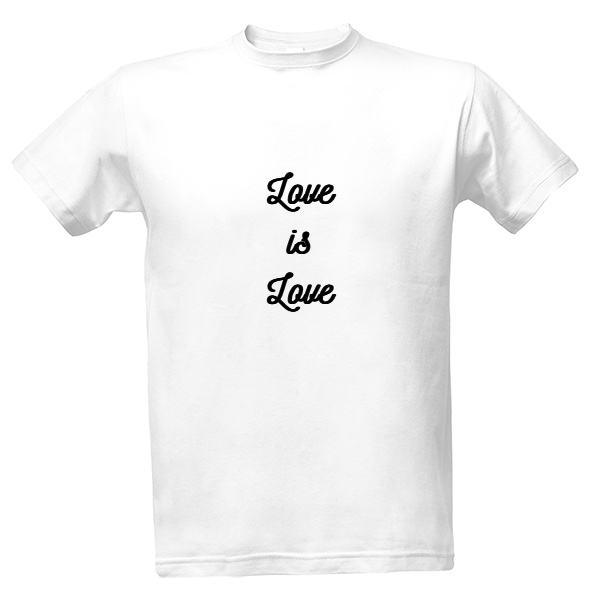 Bílé tričko - Love is Love