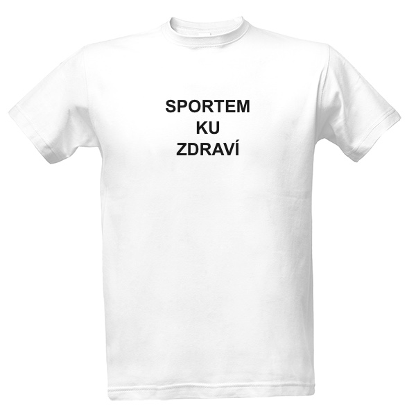 Tričko s potiskem Bílé tričko s popisem