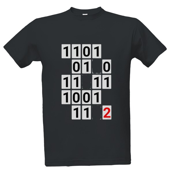 Tričko s potiskem Binární chyba