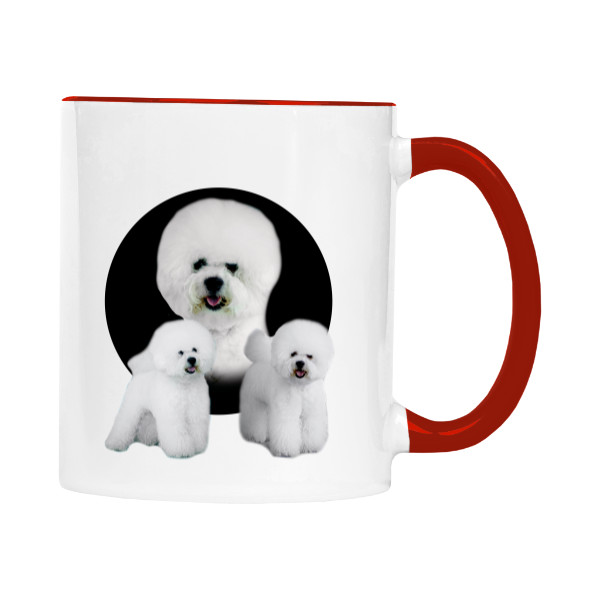 Hrnček malý farebný s potlačou Bišonek