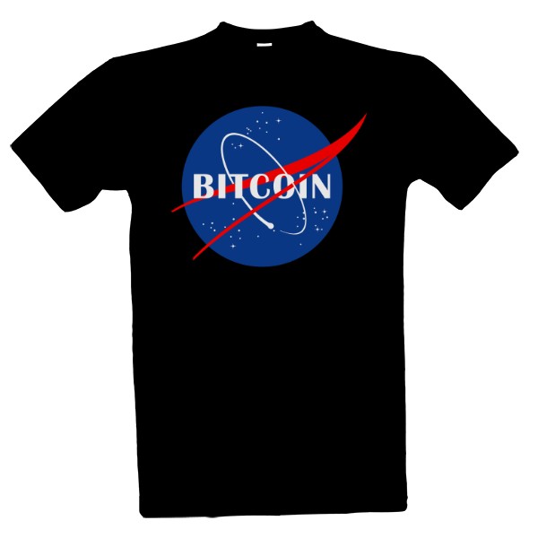Tričko s potiskem Bitcoin ala NASA