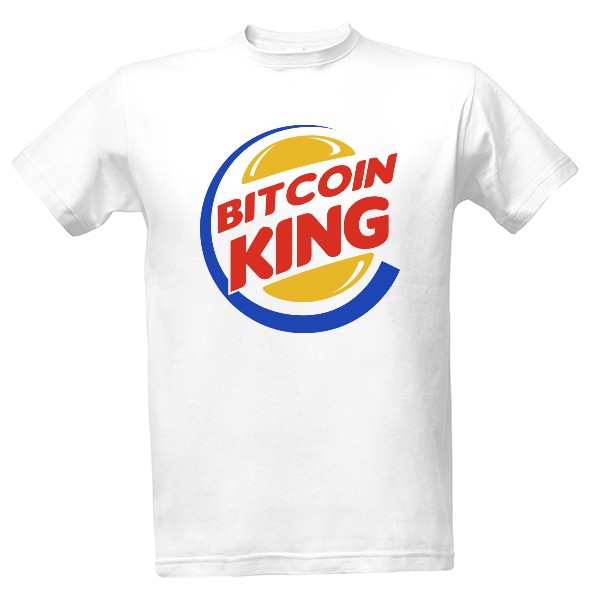 Tričko s potiskem Bitcoin King