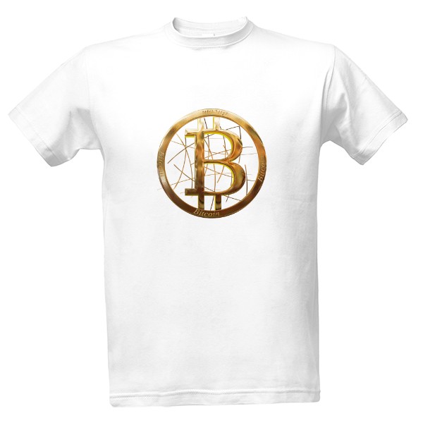 Tričko s potiskem bitcoin