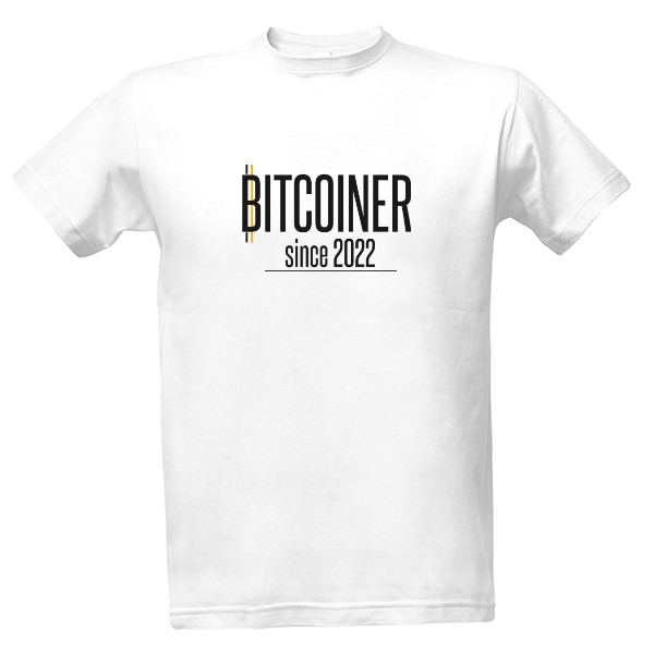 Tričko s potiskem Tričko Bitcoiner since 2022 - Více barev