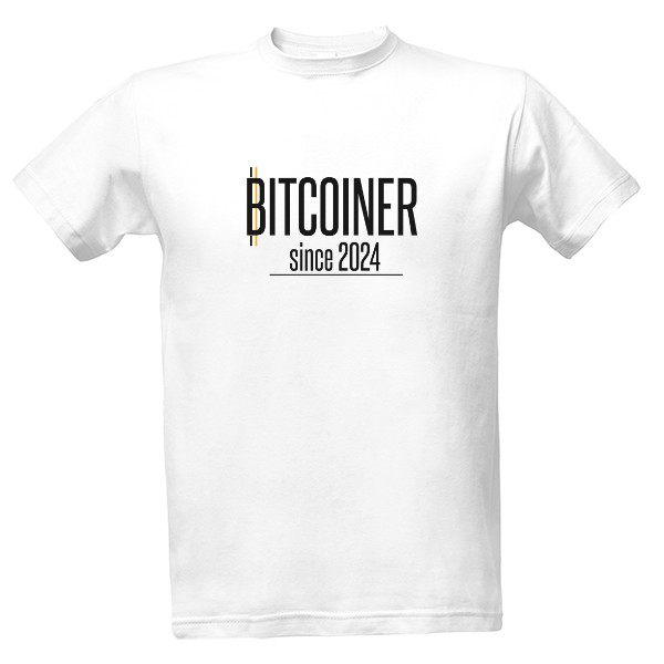 Tričko s potiskem Tričko Bitcoiner since 2024 - Více barev