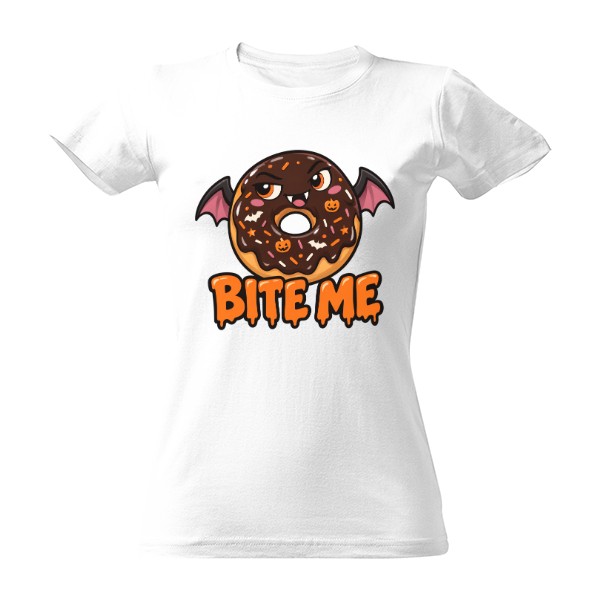 T-shirt Bite Me – upíří donut
