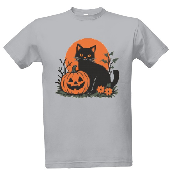 Tričko s potiskem Black cat energy