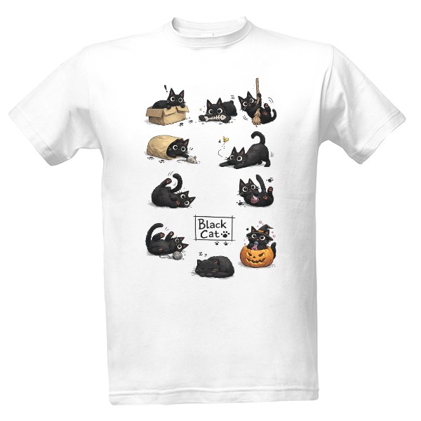 Tričko s potiskem Black Cats