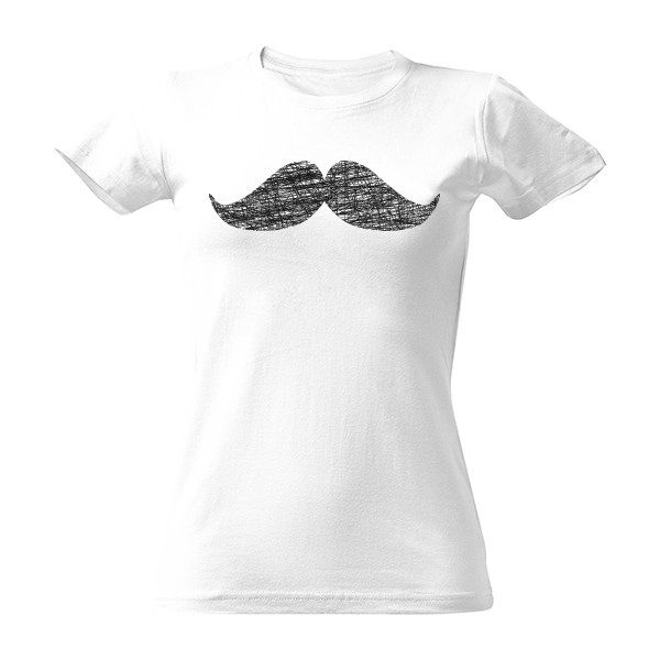 T-shirt Black mustache 