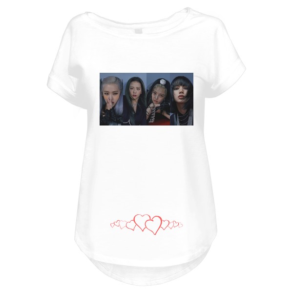 Tričko s potiskem BlackPink- oversized tričko